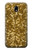 S3388 Gold Glitter Graphic Print Case Cover Custodia per Samsung Galaxy J5 (2017) EU Version