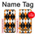 S3421 Black Orange White Argyle Plaid Case Cover Custodia per Samsung Galaxy J3 (2017) EU Version