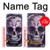 S3582 Purple Sugar Skull Case Cover Custodia per Samsung Galaxy J7 Prime (SM-G610F)