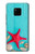 S3428 Aqua Wood Starfish Shell Case Cover Custodia per Huawei Mate 20 Pro