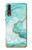 S3399 Green Marble Graphic Print Case Cover Custodia per Huawei P20 Pro