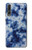 S3439 Fabric Indigo Tie Dye Case Cover Custodia per Huawei P20 Pro