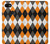S3421 Black Orange White Argyle Plaid Case Cover Custodia per Google Pixel 3 XL