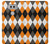 S3421 Black Orange White Argyle Plaid Case Cover Custodia per LG V20