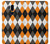 S3421 Black Orange White Argyle Plaid Case Cover Custodia per LG G7 ThinQ