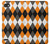 S3421 Black Orange White Argyle Plaid Case Cover Custodia per LG Q6