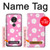 S3500 Pink Floral Pattern Case Cover Custodia per Motorola Moto G7 Play