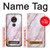 S3482 Soft Pink Marble Graphic Print Case Cover Custodia per Motorola Moto G7 Power