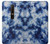 S3439 Fabric Indigo Tie Dye Case Cover Custodia per Nokia 6.1, Nokia 6 2018