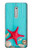 S3428 Aqua Wood Starfish Shell Case Cover Custodia per Nokia 5