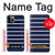 S2767 Navy White Striped Case Cover Custodia per iPhone 11 Pro