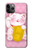 S3025 Pink Maneki Neko Lucky Cat Case Cover Custodia per iPhone 11 Pro