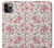 S3095 Vintage Rose Pattern Case Cover Custodia per iPhone 11 Pro