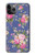 S3265 Vintage Flower Pattern Case Cover Custodia per iPhone 11 Pro