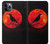 S3328 Crow Red Moon Case Cover Custodia per iPhone 11 Pro