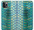 S3414 Green Snake Scale Graphic Print Case Cover Custodia per iPhone 11 Pro