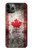 S2490 Canada Maple Leaf Flag Texture Case Cover Custodia per iPhone 11 Pro Max