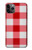 S3535 Red Gingham Case Cover Custodia per iPhone 11 Pro Max