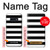 S1596 Black and White Striped Case Cover Custodia per Samsung Galaxy S10e