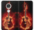 S0415 Fire Guitar Burn Case Cover Custodia per Motorola Moto G7, Moto G7 Plus