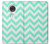 S1723 Mint Chevron Zigzag Case Cover Custodia per Motorola Moto G7, Moto G7 Plus