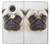 S1852 Pug Dog Case Cover Custodia per Motorola Moto G7, Moto G7 Plus