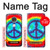 S1870 Tie Dye Peace Case Cover Custodia per Motorola Moto G7, Moto G7 Plus