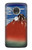 S2390 Katsushika Hokusai Red Fuji Case Cover Custodia per Motorola Moto G7, Moto G7 Plus