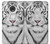 S2553 White Tiger Case Cover Custodia per Motorola Moto G7, Moto G7 Plus