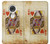 S2833 Poker Card Queen Hearts Case Cover Custodia per Motorola Moto G7, Moto G7 Plus