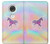 S3203 Rainbow Unicorn Case Cover Custodia per Motorola Moto G7, Moto G7 Plus