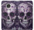 S3582 Purple Sugar Skull Case Cover Custodia per Motorola Moto G7, Moto G7 Plus