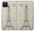 S3474 Eiffel Architectural Drawing Case Cover Custodia per Google Pixel 4