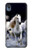 S0246 White Horse Case Cover Custodia per Motorola Moto E6, Moto E (6th Gen)