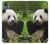 S1073 Panda Enjoy Eating Case Cover Custodia per Motorola Moto E6, Moto E (6th Gen)