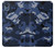 S2959 Navy Blue Camo Camouflage Case Cover Custodia per Motorola Moto E6, Moto E (6th Gen)