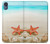 S3212 Sea Shells Starfish Beach Case Cover Custodia per Motorola Moto E6, Moto E (6th Gen)