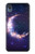 S3324 Crescent Moon Galaxy Case Cover Custodia per Motorola Moto E6, Moto E (6th Gen)