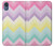 S3514 Rainbow Zigzag Case Cover Custodia per Motorola Moto E6, Moto E (6th Gen)