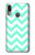 S1723 Mint Chevron Zigzag Case Cover Custodia per Motorola Moto E6 Plus, Moto E6s