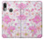 S3036 Pink Sweet Flower Flora Case Cover Custodia per Motorola Moto E6 Plus, Moto E6s