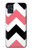 S1849 Pink Black Chevron Zigzag Case Cover Custodia per Samsung Galaxy A51