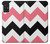 S1849 Pink Black Chevron Zigzag Case Cover Custodia per Samsung Galaxy A51