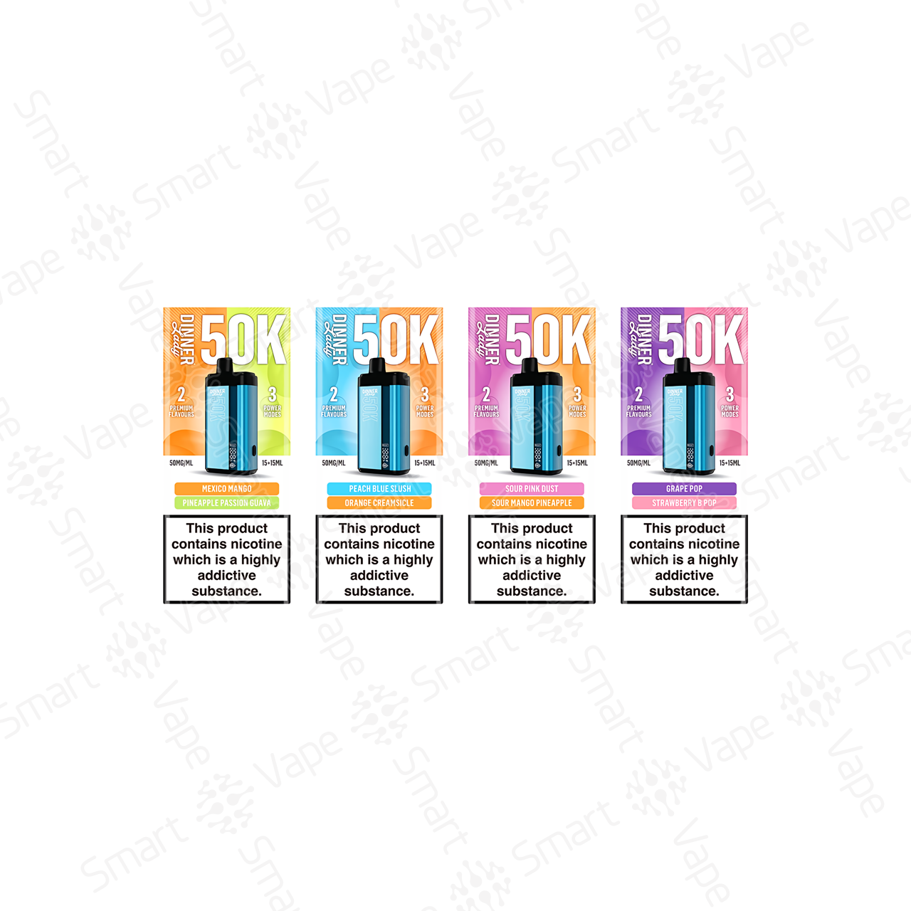 Dinner Lady 50K Puffs Smart Vape | 50000 puffs | disposable