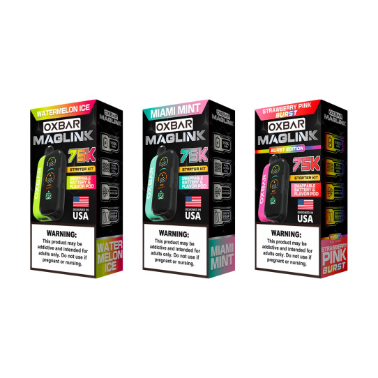 OXBAR Maglink 75K Puffs Kit & Pod Smart Vape
