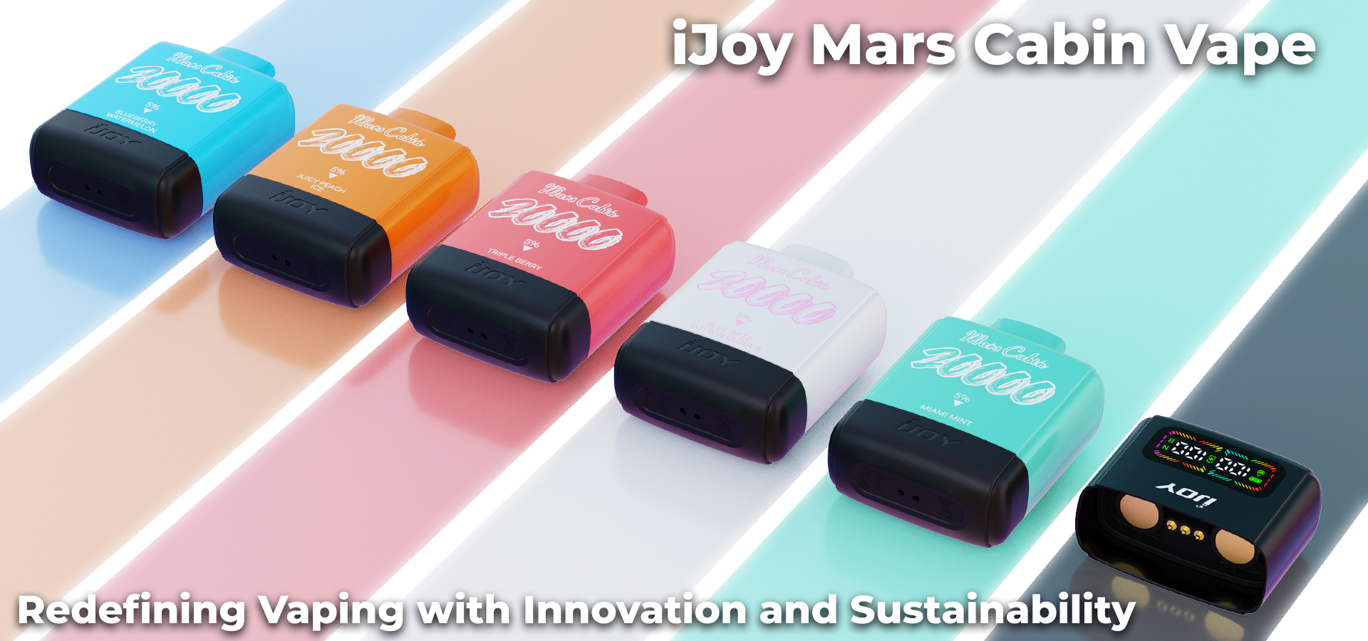 iJoy Mars Cabin Vape 20000 HighTech, EcoFriendly Vaping Smart Vape