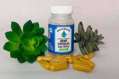 750mg THC Free Hemp Capsules