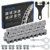420 Chain for Mini Bike Coleman CT200U CT200U-EX BT200X Baja Warrior MB200 Massimo 196cc 200cc Predator 212 Red Parts Jackshaft Front 42 Link + 90 Link Rear Drive Chain