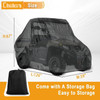 2-3 Seater UTV Cover 420D Waterproof Heavy Duty Oxford Fabric for Hisun Axis Massimo T-Boss 400 450 500 550 700 750, CFMOTO UForce ZForce, Rhino 450 660 700, Windproof Dustproof All-Weather Utility Vehicle Cover