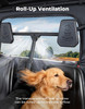 Soft Rear Windshield Compatible with Hisun/Axis/Massimo, 1680D | Compatible with Hisun/Axis/Massimo/Cub Cadet/Coleman 500/700, Water/Tear-Resistant, Roll-Up Vent, 2 Pockets, Reflective